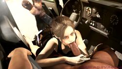 1boy 1girls 3d 3d_(artwork) animated biohazard blue_eyes brown_hair claire_redfield claire_redfield_(jordan_mcewen) clothed_male_nude_female clothing coach_(left_4_dead) crossover dark-skinned_male dark_skin deepthroat eye_contact eyeshadow fellatio female inside_car interracial kamadeva left_4_dead left_4_dead_2 legs_crossed long_hair male moaning mp4 naughty_face no_sound open_mouth oral penis ponytail pov public remake resident_evil resident_evil_2 resident_evil_2_remake slim source_filmmaker teeth throat_barrier throat_bulge video wip rating:Explicit score:190 user:Mrkama