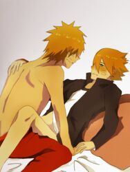 2boys age_difference blonde_hair blue_eyes boruto:_naruto_next_generations clothing father_and_son gay hand_holding hand_on_back holding_hands incest jacket legs male male_only male_penetrating naruto pantless penetration sex shirtless topless uzumaki_boruto uzumaki_naruto whiskers yaoi rating:Explicit score:17 user:narutorentboy