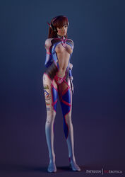 1girls 3d areolae artist_name autodesk_maya blender bodysuit breasts brown_eyes brown_hair crotchless crotchless_clothes d.va exposed_breasts facial_markings female female_only hair_down headgear looking_at_viewer navel nipples overwatch panties pink_panties solo standing vgerotica rating:Questionable score:80 user:justausername