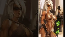 dandon_fuga league_of_legends riot_games riven white_hair rating:Explicit score:13 user:Bucetinha_Doce