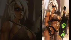 dandon_fuga league_of_legends riot_games riven white_hair rating:Explicit score:15 user:Bucetinha_Doce