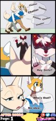 absurd_res aggressive_retsuko aggretsuko ailurid anthro artifact_the_fox big_tail black_body black_eyes black_fur blue_eyes brown_body brown_eyes brown_fur canid canine closed_eyes clothed_breasts clothing collared_shirt comic comic_page dialogue duo english_text female fennec_fox fenneko fox fur furry gesture glowhorn group hair hallway hi_res male male/female mammal married_woman necktie office_clothing open_mouth orange_body orange_fur page_1 page_number red_body red_fur red_hair red_panda retsuko ring sanrio sharp_teeth simple_background smile sparkles suit suspicious tail talking_to_another teeth trio true_fox walking waving waving_hand wedding_ring white_body white_fur white_hair work_uniform rating:Questionable score:10 user:ArtifactFox