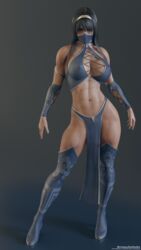 1girls 3d abs big_breasts breasts cleavage female female_only kitana large_breasts looking_at_viewer mortal_kombat shizzyzzzzzz solo thighhighs rating:Questionable score:251 user:justausername