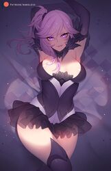 biting_lip breasts clothing curvy dark_elementalist_lux elbow_gloves elementalist_lux female female_only hair league_of_legends long_hair luxanna_crownguard nanoless patreon_logo purple_eyes purple_hair skirt solo url video_games wide_hips rating:Safe score:191 user:EdgySexy