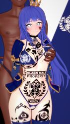 1boy 1girls 3d arm_tattoo arms_behind_back bare_midriff bare_thighs bikini blacked blue_bikini blue_eyes blue_hair blue_swimsuit blush breast_grab breast_tattoo breasts caeda_(fire_emblem) chest_tattoo collar crown dark-skinned_male dark_skin facial_mark facial_tattoo female female_focus femsub fire_emblem fire_emblem:_mystery_of_the_emblem fire_emblem:_shadow_dragon_and_the_blade_of_light groping heart-shaped_pupils interracial kaints large_breasts leg_tattoo long_hair looking_at_viewer male maledom midriff nintendo pubic_tattoo queen_of_spades raceplay revealing_clothes slave smile solo_focus stomach_tattoo tattoo tattoos tattoos_everywhere thighhighs thighs very_long_hair rating:Questionable score:19 user:kris923