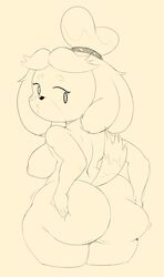 1girls animal_crossing ass backboob breasts female female_only huge_ass isabelle_(animal_crossing) looking_back naked nintendo nipples nude purple_yoshi_draws shortstack solo solo_female source_request squeezing tagme thick_thighs year_request rating:Explicit score:106 user:Rando_wiener