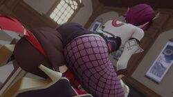 2girls 3d amber_(genshin_impact) animated big_ass clothed clothed_sex cunnilingus cunnilingus_through_clothes face_sitting facesitting fat_ass female female_only genshin_impact kishi mp4 no_sound rosaria_(genshin_impact) sitting_on_face tagme video yuri rating:Explicit score:145 user:RaidouZZB