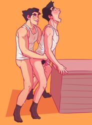 2boys anal anal_sex avatar_the_last_airbender black_hair blush blushing bolin brother brothers clothing gay gay_sex handjob helping_hand incest mako male male_only muscles muscular muscular_male nickelodeon partially_clothed penis pubic_hair reach_around smooth_skin socks spicehead sweat teen_boy testicles the_legend_of_korra yaoi younger_brother_penetrating_older_brother rating:Explicit score:44 user:asdke5