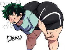 1boy big_ass big_thighs blackwhiplash boku_no_hero_academia booty_shorts bwl catching_breath dat_ass fat_ass femboy green_hair hand_on_thigh huge_ass huge_thighs izuku_midoriya jogging jogging_shorts male male_only my_hero_academia sweat sweatdrop sweating thick_ass thick_thighs tired voluptuous working_out rating:Explicit score:265 user:TheedFreed