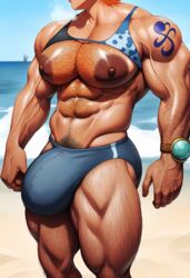 ai_generated areola areolae arm_hair armpit_hair beach body_hair breasts bulge dark_nipples futa_only futanari gloopai hairy hairy_arms hairy_legs head_out_of_frame huge_breasts huge_nipples large_areolae large_bulge leg_hair muscular muscular_futanari nai_diffusion nami one_piece orange_hair penis penis_bulge pubic_hair stain standing sweat sweatdrop sweating tan_body tan_skin tanline tanned tanned_skin testicles rating:Explicit score:5 user:dontlao3