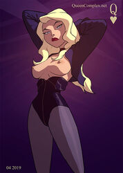 10s 2019 black_canary breasts dc dc_comics dcau dinah_lance green_arrow_(series) leotard looking_at_viewer naked nipples queencomplex tights rating:Explicit score:127 user:ranykoguta8