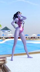 3d alternate_costume armlet blender bracelet cote_d'azur_widowmaker feet hoop_earrings hourglass_figure legs lipstick long_legs overwatch pool poolside sunglasses swimsuit the_blue_widow33 widowmaker rating:Explicit score:114 user:The_Blue_Widow33