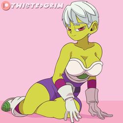 1girls 2d 2d_animation alien_girl animated armor bodysuit boots bouncing_ass bouncing_breasts breasts cameltoe cheelai cleavage clothed curvy dragon_ball dragon_ball_super erect_nipples female female_only gloves green_skin huge_areolae huge_breasts humanoid no_sound on_side puffy_nipples short_hair shorter_than_10_seconds shorter_than_30_seconds shounen_jump socks text thick_thighs twistedgrim video voluptuous watermark white_hair wide_hips rating:Explicit score:662 user:Kalco