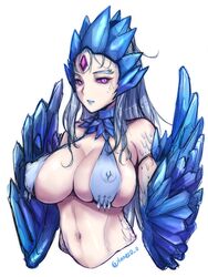 1girls anivia big_breasts breasts cleavage female female_only human humanized large_breasts league_of_legends looking_at_viewer solo tinnies rating:Questionable score:87 user:justausername