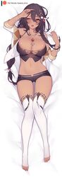 1girls artist_name azur_lane big_breasts breasts brown_hair cleavage clothing curvy dakimakura dark-skinned_female dark_skin female female_only hair long_hair nanoless native_american one_eye_closed solo south_dakota_(azur_lane) yellow_eyes rating:Questionable score:117 user:EdgySexy