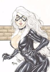 2015 big_breasts black_cat_(marvel) black_choker black_clothes black_clothing blue_eyes breasts brick brick_wall busty choker claws cleavage curvy dated ed_benes_studio erect_nipples felicia_hardy female female_only fred_benes long_hair marvel mask midriff nipples nipples_visible_through_clothing pink_lips signature solo spider-man_(series) superheroine surprised tight_clothing voluptuous white_hair zipper zipper_pull_tab rating:Explicit score:39 user:JackieEstacadoThrowaway