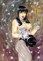 1girls 2017 abstract_background ass big_breasts black_hair black_hat black_panties blue_eyes bowler_hat bowtie breasts busty curvaceous curvy dated dc dc_comics ed_benes_studio female female_only fishnet fishnet_stockings fishnets gloves hat homo_magi human justice_league lanio_sena long_hair mage magic_wand panties red_lips red_lipstick shirt signature sorceress starry_background stocking straight_hair superheroine thick_thighs thighs top_hat voluptuous wand white_bowtie white_gloves white_shirt white_tie witch zatanna zatanna_zatara rating:Explicit score:28 user:JackieEstacadoThrowaway