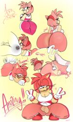 1boy 1futa absurd_res amy_rose anal anthro ass big_butt bottomless bottomless_skirt bubble_butt cum cum_in_ass cum_inside dickgirl duo furry futa_is_smaller futanari gym hi_res hot_dogging intersex male_on_futa musk oral ota_(artist) penis_size_difference rimming sex solo sonic_(series) sonic_riders sweat upskirt rating:Explicit score:176 user:bot