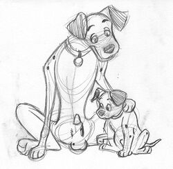 101_dalmatians canine disney dog feral fur lucky_(101_dalmatians) male_only monochrome penis pongo rough_sketch sketch tagme testicles rating:Explicit score:2 user:bot