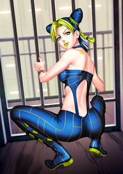 1girls female jail jojo's_bizarre_adventure jolyne_kujo legendarysoulii lipstick solo stone_ocean rating:Safe score:180 user:deleted7580