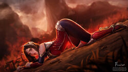 ass ass_up breasts clothed face_down_ass_up female firolian irelia_xan league_of_legends thighs top-down_bottom-up rating:Safe score:201 user:westlander2