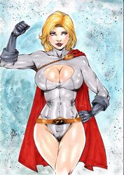 1girls 2016 abstract_background biceps big_breasts blonde_hair blue_background blue_eyes blue_gloves breasts busty cape cleavage cleavage_cutout clothes clothing crossed_legs curvaceous curvy dated dc dc_comics deviantart earth-2 earth2 earth_2 ed_benes_studio eyeshadow female female_only fit_female flexing full_cleavage gloves huge_breasts jsa justice_society justice_society_of_america kara_zor-l karen_starr kryptonian lanio_sena legs_crossed leotard makeup mascara muscles pinup power_girl red_cape red_lips red_lipstick short_hair signature sleeves solo superheroine thick_thighs thighs voluptuous watermark white_clothes white_leotard white_sleeves rating:Safe score:33 user:JackieEstacadoThrowaway