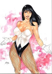 1girls 2018 abstract_background big_breasts black_hair black_leotard blue_eyes breasts busty cleavage corset curvaceous curvy dated dc dc_comics ed_benes_studio eyeshadow female female_only fishnet fishnet_stockings fishnets gloves homo_magi human iago_maia justice_league large_breasts leotard long_hair magician makeup mascara pink_background pinup red_lips red_lipstick signature solo sorceress stockings straight_hair thick_thighs thighs voluptuous white_corset white_gloves witch zatanna zatanna_zatara rating:Safe score:44 user:JackieEstacadoThrowaway