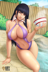 1girls arm_support armlet bangle bangs big_breasts blue_hair blunt_bangs breasts cleavage cosplay earrings female female_only gold high_collar hime_cut hoop_earrings hyuuga_hinata iury_padilha jewelry large_breasts long_hair looking_at_viewer milf naruto naruto:_the_last navel onsen outdoors pinup sidelocks smile solo steam swimsuit vampirella_(cosplay) water rating:Safe score:305 user:Shaded_Cube