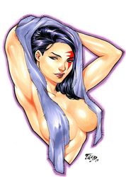 1girls 2019 armpits betsy_braddock big_breasts blue_eyes breasts breasts_apart busty cleavage completely_naked_female covering_breasts curvaceous curvy dated ed_benes_studio erect_nipples erect_nipples_under_clothes eyeshadow face_tattoo female female_only fred_benes homo_superior human large_breasts long_hair makeup marvel marvel_comics mutant nipple_bulge nipples pinup psylocke purple_hair purple_towel red_lips red_lipstick red_tattoo signature solo straight_hair superheroine tattoo telepath toned toned_female towel towel_covering_breasts upper_body voluptuous x-men rating:Questionable score:39 user:JackieEstacadoThrowaway