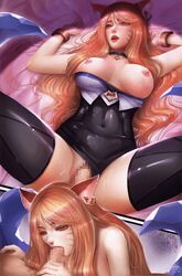 1boy 1girls ahri alternate_costume animated areolae bouncing_breasts breasts censored erection fellatio female k/da_ahri k/da_series league_of_legends male mosaic_censoring nipples no_sound oral penis pussy sex spread_legs straight thighhighs video windwalker rating:Explicit score:216 user:justausername