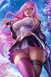 1girls battle_academia_katarina battle_academia_series big_breasts breasts female female_only katarina_du_couteau large_breasts league_of_legends looking_at_viewer olchas panties school_uniform schoolgirl skirt solo thighhighs upskirt rating:Questionable score:397 user:justausername