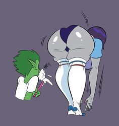 beast_boy bending_over dc dc_comics glassfish huge_ass huge_breasts rachel_roth raven_(dc) size_difference straight teen_titans rating:Questionable score:180 user:thebooblover