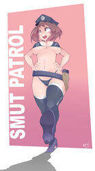 bikini breasts brown_hair erect_nipples female_only hat high_heel_boots hotvr my_hero_academia ochako_uraraka solo rating:Questionable score:242 user:Skillful_Pussy_Fucker