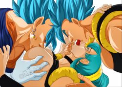 2boys blue_eyes blue_hair breast_sucking breasts bulchi dragon_ball dragon_ball_super dragon_ball_z earrings female fused_sex fusion gloves gogeta holding_breast husband_and_wife hypothetical_fusion kissing licking_breast male metamoran_clothing nala1588 nipples potara_earrings purple_hair sex sucking sucking_nipples super_saiyan_blue vegito rating:Explicit score:89 user:out_db