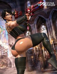 1girls 3d ass bayonetta bayonetta_(character) bayonetta_2 big_ass big_breasts black_hair breasts female female_only firearm glasses gun lingerie outdoors panties pistol pose posing pristinerenders short_hair skimpy skimpy_clothes solo thick_thighs thighhighs underwear weapon wide_hips rating:Questionable score:68 user:Crcole331