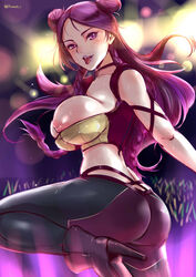 1girls accidental_exposure alternate_costume areolae ass big_breasts breasts bursting_breasts female female_only k/da_kai'sa k/da_series kai'sa large_breasts league_of_legends looking_at_viewer nipples solo tagme thick_thighs tight_clothing tinnies rating:Questionable score:222 user:justausername