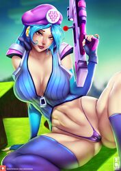 arcade_caitlyn arcade_series caitlyn_kiramman female_only league_of_legends lord_dominik solo rating:Explicit score:73 user:deleted5014