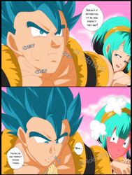 ass black_eyes black_hair blue_eyes blue_hair bulchi bulma_briefs busty chichi cleavage comic dragon_ball earrings eating erect_penis female french_kiss gloves gogeta hand_on_ass humor kissing long_hair male muscular_male nala1588 penis_bulge spiky_hair super_saiyan_blue thick_thighs thighhighs tongue_out wholesome rating:Explicit score:39 user:Zardauz