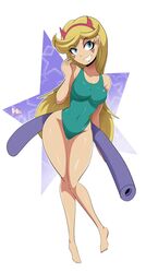 1girls big_breasts bigdeadalive blonde_hair blue_eyes breasts busty cleavage curvy disney eyebrows_visible_through_hair feet female female_only fit heart human legs one-piece_swimsuit smile solo star_butterfly star_vs_the_forces_of_evil swimsuit teenager thick_thighs thighs very_long_hair wide_hips rating:Explicit score:258 user:justausername