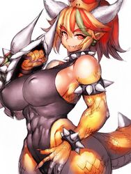 1girls abs big_breasts bowsette breasts cleavage female female_only fumio_(rsqkr) genderswap large_breasts looking_at_viewer mario_(series) muscles muscular muscular_female new_super_mario_bros._u_deluxe nintendo red_bowsette solo thunder_thighs rating:Questionable score:157 user:justausername