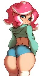 1girls ass big_ass doxy female female_only looking_at_viewer looking_back nintendo octoling octoling_girl solo splatoon thick_thighs rating:Questionable score:158 user:justausername