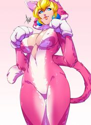 1girls blonde_hair blue_eyes breasts cat cat_ears cat_peach cat_tail cleavage curvaceous curvy earrings female female_only mario_(series) nintendo princess_peach super_mario_3d_world thick thighs unzipped wide_hips xdtopsu01 rating:Questionable score:146 user:Loveingit101