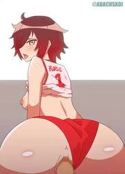 abacus_koi animated anus ass censored female gym_uniform light-skinned_male looking_at_viewer looking_back no_sound open_mouth pov ruby_rose rwby sex shiny shiny_skin short_hair tagme tongue tongue_out video rating:Explicit score:218 user:zombiemonkey