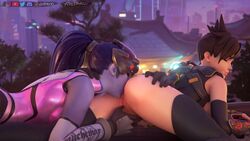 2girls 3d alternate_costume anus ass blender female female_only forceballfx oral overwatch pussy rimming rose_tracer tracer widowmaker yuri rating:Explicit score:116 user:justausername