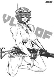 1girls assault_rifle borderlands borderlands_3 bottomless brig_art combat_knife female female_only functionally_nude gun helmet holding_gun knife monochrome moze_(borderlands) muscular muscular_female nude rifle solo topless video_games weapon rating:Explicit score:72 user:PornArchiver