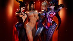 3d 4girls adeptusinfinitus bandage bangs big_breasts blender bodysuit breasts cleavage crossover female female_only fingerless_gloves gloves glowing_eyes highres juri_han looking_at_viewer metroid mileena mortal_kombat mortal_kombat_(2011) multiple_girls nintendo overwatch samus_aran shiny sideboob street_fighter street_fighter_v underboob widowmaker zero_suit zero_suit_samus rating:Questionable score:117 user:MotherAna