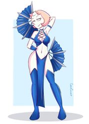 1girls cosplay cubedcoconut fans female female_only kitana_(cosplay) loincloth mortal_kombat pearl_(steven_universe) posing solo steven_universe rating:Safe score:141 user:PornArchiver