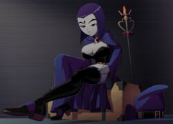 1girls big_breasts breasts cleavage dc female female_only large_breasts rachel_roth raven_(dc) ravenravenraven smooth_skin solo teen_titans thighhighs rating:Questionable score:146 user:justausername