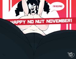 2018 :3 areolae arms_up belly big_areola big_breasts black_hair black_pants breasts choker chubby color female female_focus female_only gats glasses happy hips human large_breasts nipples no_nut_november original original_character pale-skinned_female pale_skin pants pizza_thot red_background sharp_teeth simple_background solo solo_female thick_thighs thighs tips_(gats) topless underboob white_background wide_hips yoga_pants rating:Questionable score:143 user:Pervy-McPervface