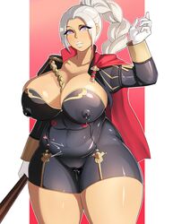 1girls breasts cameltoe cleavage edelgard_von_hresvelg erect_nipples female female_only fire_emblem fire_emblem:_three_houses huge_breasts lactation milk nipples pussy_juice solo tanned thick_thighs venus_body wide_hips xiceowl rating:Explicit score:53 user:justausername